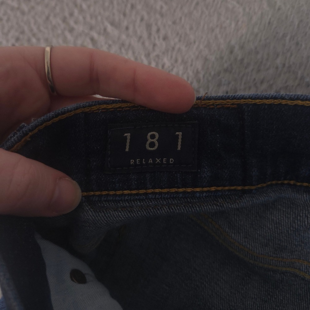 Lucky Brand Jeans Mens 48x28 Blue 181 Relaxed Straight Leg Stretch Denim Pants - Picture 8 of 15